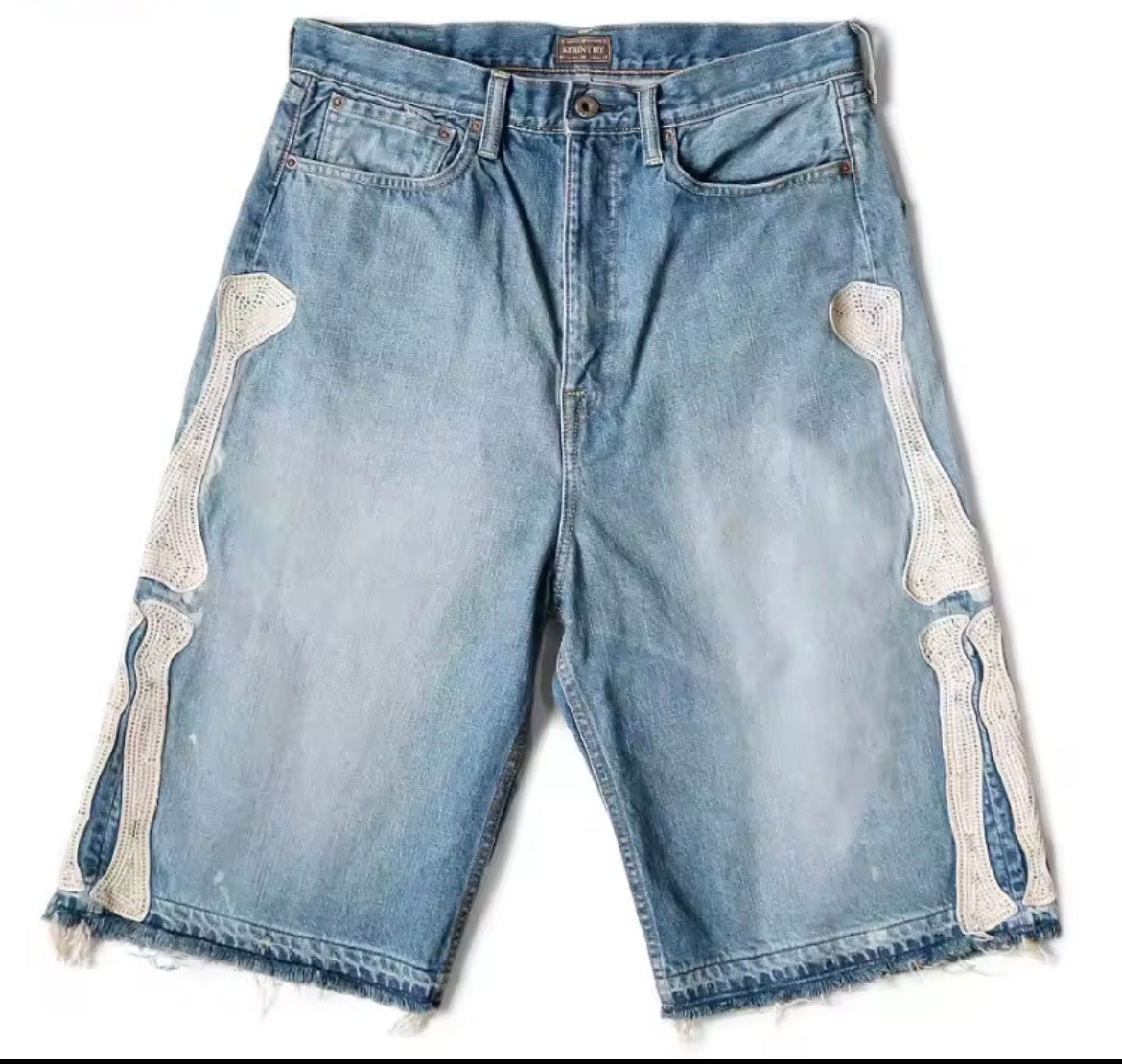 Blue boned jorts (unisex)